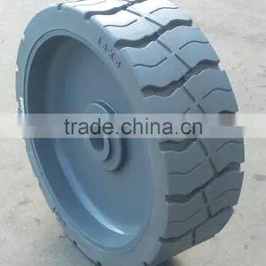 26 ft Narrow Electric Scissor Lift 16x5x12 Tire Fill /Type Solid Non-marking Tyre 16x5 for Genie GS2630-GS2646 thumbnail-2
