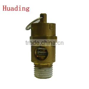 Brass Safety Valve .10-20kgs Pressure ,M1/4".3/8"1/2".for Air Compressor thumbnail-1