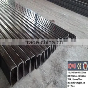 ERW Q195 Black Welded Round Steel Pipe for Furniture Pipe Mild Steel Pipes thumbnail-2