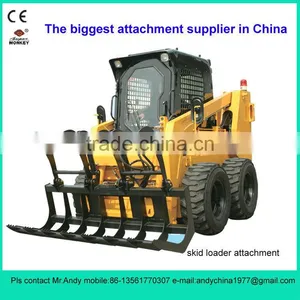 Grass Fork Grapple for Skid Steer Loader (bobcat Attachment) thumbnail-1