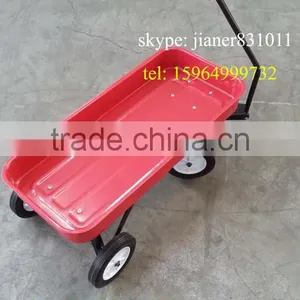 Metal Kid's Tool Cart , Pro-enviromental Red Wagon,Children Wagon TC1805 With Solid Wheel thumbnail-4