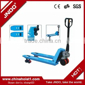 CBY Hydraulic Hand Pallet Truck With Nylon Wheel/ Cargo Forklift thumbnail-2