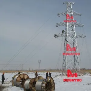 MEGATRO 110KV 1E5 SJ1 Double Circuit Light Angle Tension Tower thumbnail-2