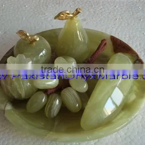 NATURAL ONYX FRUITS PLATES HANDICRAFTS thumbnail-2