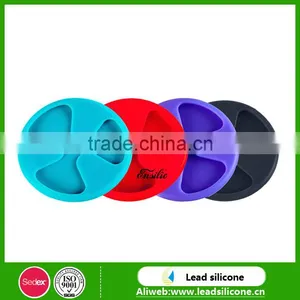 Non-slip Silicone Wine Glass Mat,Silicone Wine Glass Coasters thumbnail-2