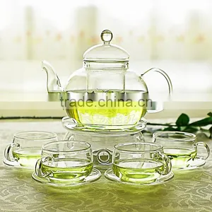 Heat Resistant Borosilicate Tea Pot Set/ Drip Tea Pot thumbnail-1