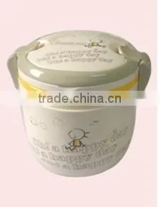 Plastic Cooler Lunch Box in Round Shape thumbnail-1