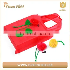 Folding Dacron Polyester Tote Bag for Shopping With Infront Rose Pocket/briefcase Tote Bag thumbnail-5