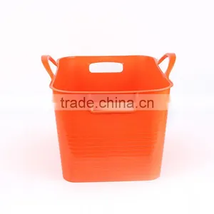Plastic Laundry Bucket,PE Laundry Basket Plastic Tub Laundry Wash Tub thumbnail-1
