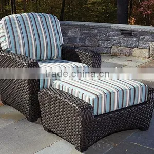 2017 Plastic Garden Furniture Charles Lounge Chair With Ottoman Rattan thumbnail-1