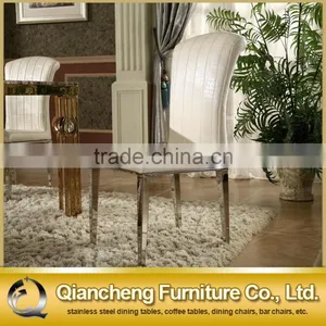 Hot Sale Simple Design Stainless Steel Legs Dining Chair thumbnail-1