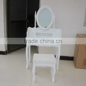 K/D Makeup Desk With Mirror / K/D Wooden Dresser thumbnail-3