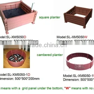 SOL 2015 Environment-friendly Plastic Box Planter Rectangular Plastic Planters thumbnail-3