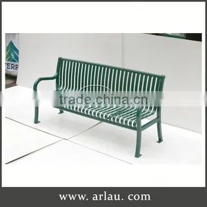 Arlau Bistro Armed Chairs Garden Furniture,Garden Metal Park Bench,Steel Public Bench thumbnail-1