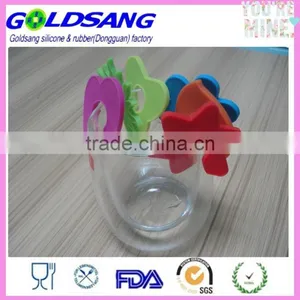 NEW Wine Glass Colorful Silicone Clips thumbnail-4