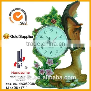 18 Inch Hot Sales Resin Clock 3d Last Supper Carving Wall Art Hanging Decoration thumbnail-5