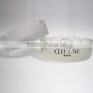 Frosted Glass Ashtray thumbnail-1