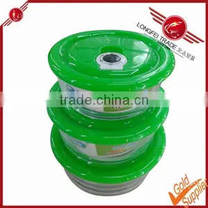 Round Borosilicate Glass Food Storage Box thumbnail-1