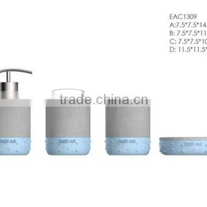 Bathroom Accessories Set Bath Soap Dispenser, Tooth Brush Holder, Soap Tray and Toilet Brush Holder thumbnail-4