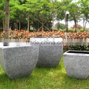 Sandstone Square Garden Flower Planter Pot thumbnail-1