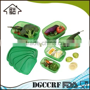 Kitchen Container Set Square Nesting Plastic Food Containers thumbnail-1