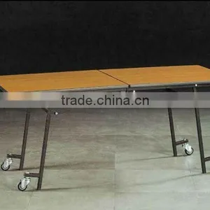 Hot Sale Folding Rectangular Table With 4 Wheel thumbnail-1