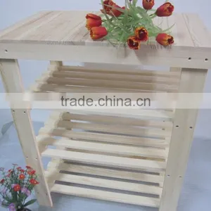 Foldable Modern Step Style Wood Decorative Flower Display Shelf thumbnail-5