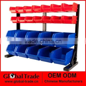 24 Bin Wall/Benchtop Rack.Plastic Wall Mounted Storage Bins Rack Board Bin.T0009 thumbnail-1
