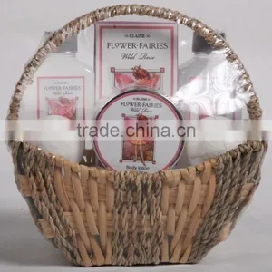 6 PCS BATH SET W/SEAGRASS BASKET thumbnail-1