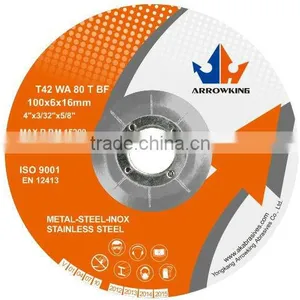 4"Renforced Resin Grinding Wheel for Stainless Steel thumbnail-1