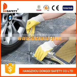 DDSAFETY 2017 Pure Latex On Sewing Cotton Working Gloves thumbnail-1