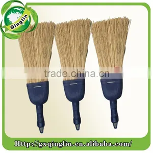 New Product Home Usage Straw Corn Sorghum Broom Dustpan Function With Wooden Handle thumbnail-5