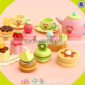 оптовая деревянная игрушка - десертный торт для младенцев, популярная деревянная игрушка - десертный торт для детей, милый деревянный детский тортик на день рождения W10B102 thumbnail-3