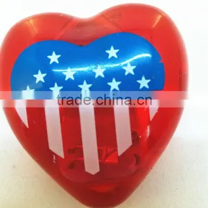 2014 Independence Day's Flashing Light Hear t Shape Necklace thumbnail-1