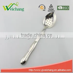 WCJ517C SLOTTED SPOON,STAINLESS STEEL, Welding,high Quality,mirror,finishing thumbnail-1
