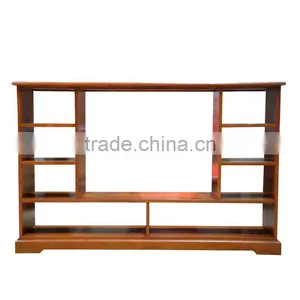 Bookcase Iberia Natural Mahogany Wood Furniture thumbnail-3