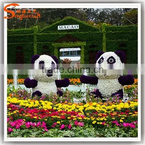 Wholesale Garden Decorative Aritificial Plant Penguin Topiary Sculpture Large Outdoor Decoration Topiary Sculpture thumbnail-3