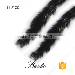 Wholesale New Custom Products Dog's Tail Shape Black Color Real Natural Feather for Decoration thumbnail-1