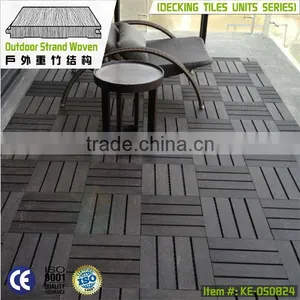 20mm Dark Carbonized Color Matt Finish Outdoor Strand Woven Bamboo Tile Floor Products Hot Sale 2013 thumbnail-1