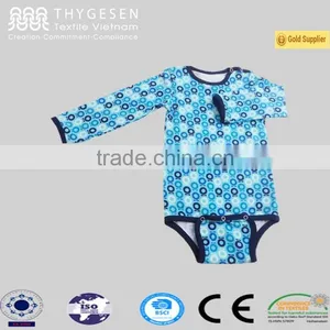 Wholesale Cotton Print Babysuit Long Sleeve Baby Bodysuit thumbnail-1