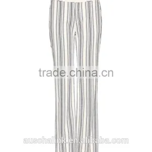 OEM Service New Style Woman Fashion Stripe Linen Trousers thumbnail-3