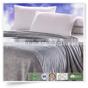 New Style Polar Plain Super Soft Glossy Flannel Blanket Factory Price High Quality Wholesale thumbnail-3