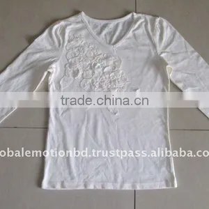 Cute Design Soft Fabric Kids High Quality T-shirt, Fancy Fashionable Cotton Lycra Girls Exclusive T-shirts thumbnail-1