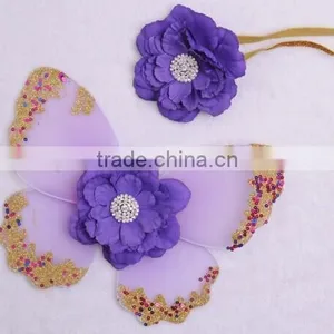 Infant Girl Photo Photography Props Newborn Baby Angel Wing With Headbands thumbnail-4