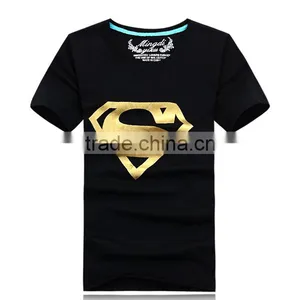 Manufactory Custom Logo Print T Shirt, 100% Coton Fabric,160gsm, Foil Printing thumbnail-2
