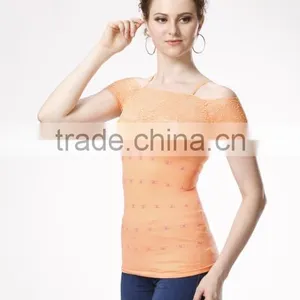 Women's Seamless Tunic Tops/ Short-sleeved Shirts thumbnail-2