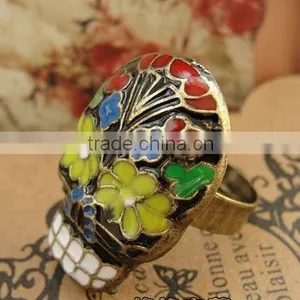 Fashion Enamel Owl Rings, Fashion Animal Rings, Personalized Antique Rings thumbnail-1