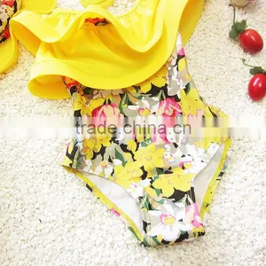 S31358W Bohemian Style Printed Swimwear for Kids Sex Young Children thumbnail-4