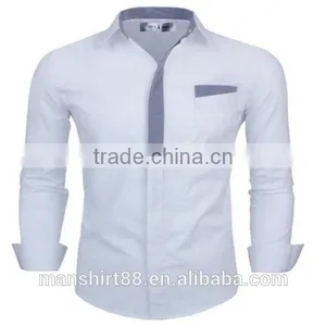 2016 New Wholesale Western Casual Button Down Custom Mens Casual Dress Shirts thumbnail-2