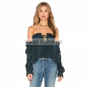Ladies New Style Formal Sexy Top Blouse thumbnail-1